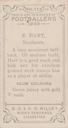 1933 Wills's Victorian Footballers (Small) #113 Ernie Hart Back